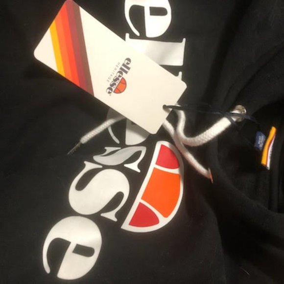 ELLESSE MENS BLACK HOODY SIZE XL BRAND NEW - Picture 6 of 7